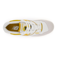 Кроссовки New Balance 550 белые с желтым