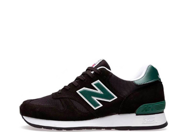 Кроссовки New Balance 670 черные с зеленым 