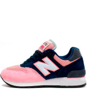 Кроссовки New Balance женские 670 темно синий с розовым