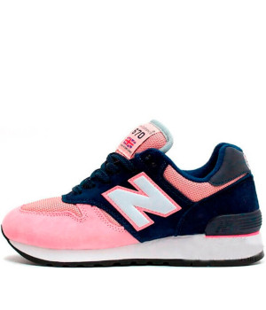 Кроссовки New Balance 670 темно синий с розовым