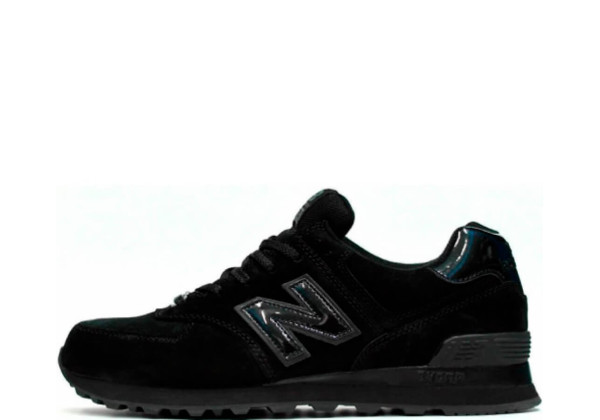 New Balance мужские кроссовки 574 Classic замшевые черные