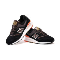 New Balance 997 кроссовки черно-оранжевые 