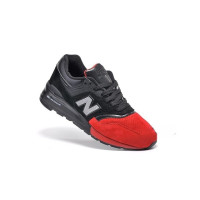 New Balance кроссовки 997 кожаные черно-красные